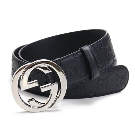 gucci belt models|Men's Black Gucci Signature Leather Belt .